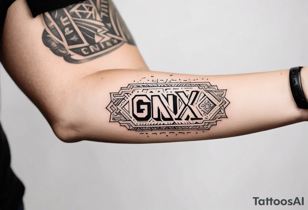 forearm tattoo that says  GenX OG tattoo idea