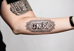 forearm tattoo that says  GenX OG tattoo idea