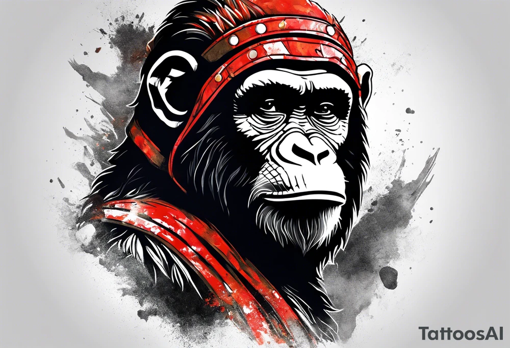 Caesar from the movie planet of the apes tattoo idea