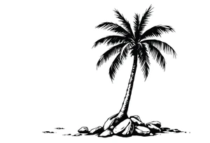 an image that represent jamaica island life tattoo idea