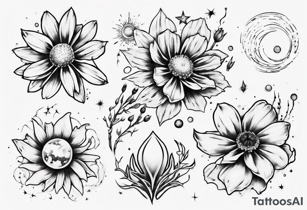 cosmos tattoo idea