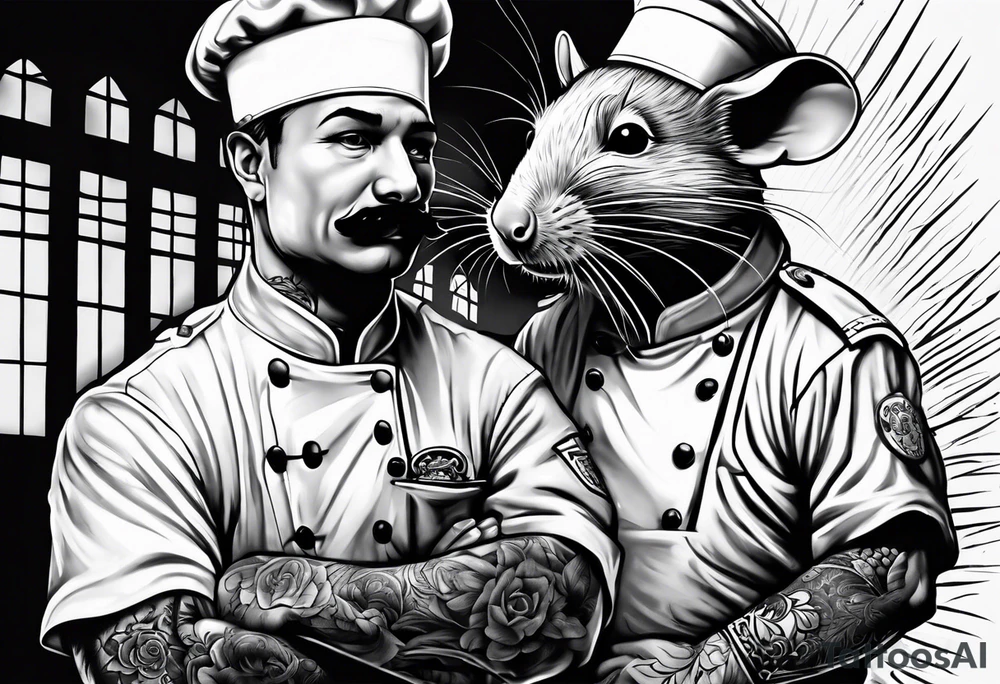 Rat chef prison guard tattoo idea