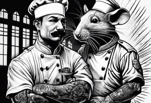 Rat chef prison guard tattoo idea