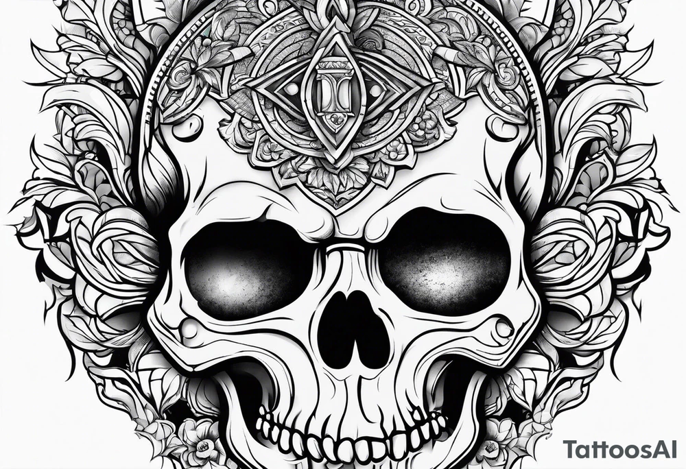 protective shield tattoo idea