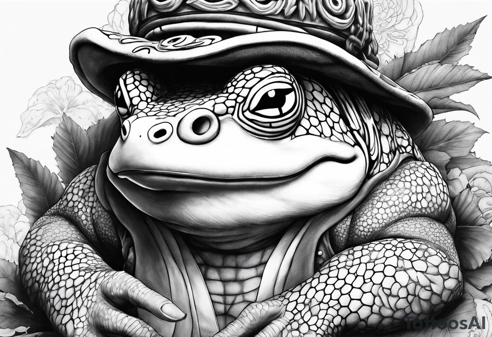 Jiraiya Naruto Gamakichi toad tattoo idea