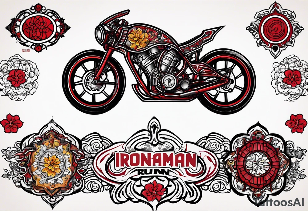 IRONMAN run bike swim logo tatoo tattoo idea