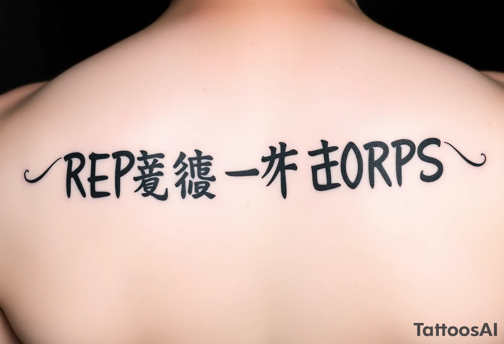 Republic of Korea
Marine Corps
lettering to arm tattoo idea