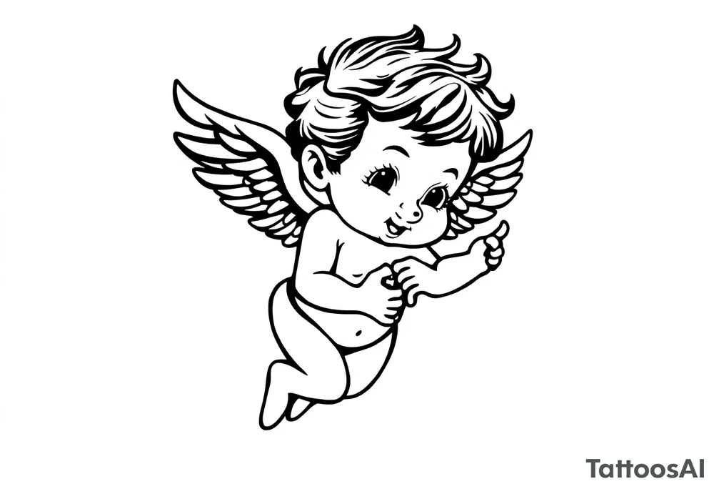 cherub tattoo idea