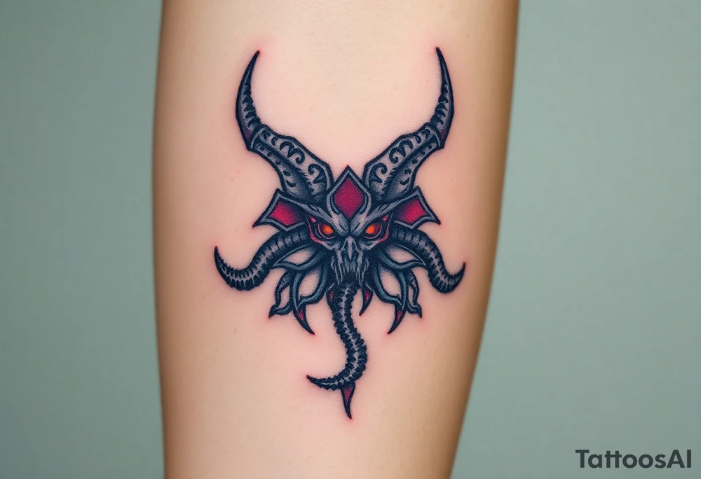 Mehrunes Dagon tattoo idea