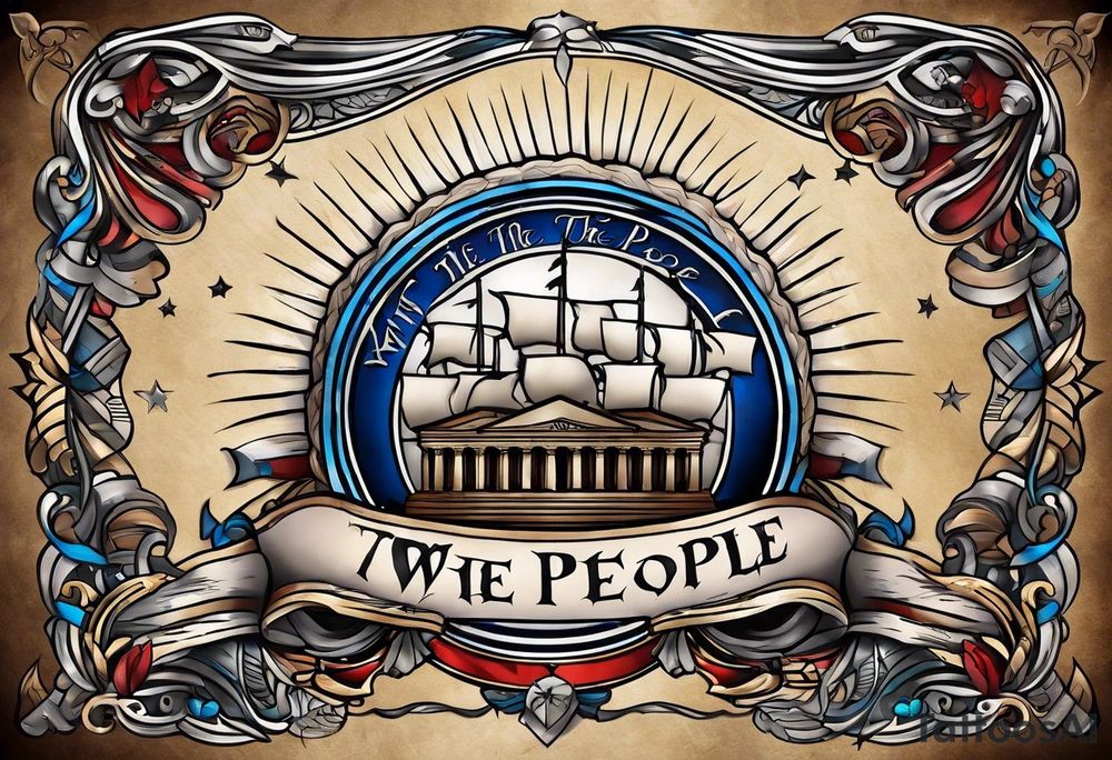We the people constitution tattoo idea