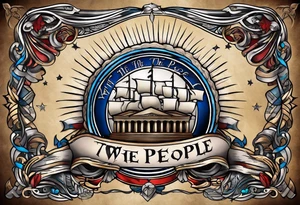 We the people constitution tattoo idea