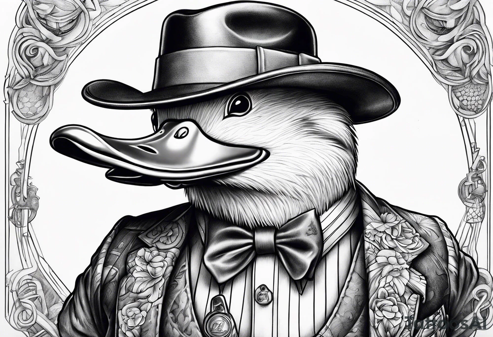 Scruge mcduck gangster tattoo idea