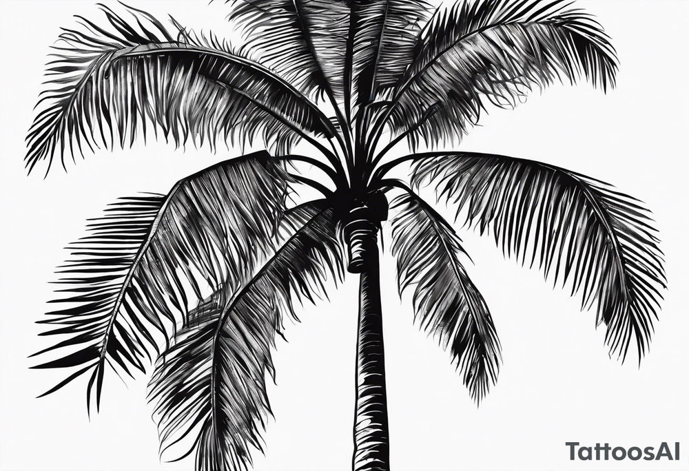 Palm tattoo idea
