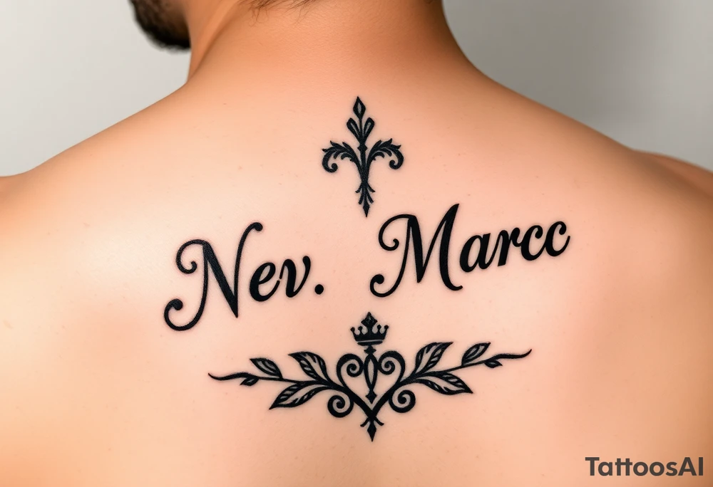 Make a tattoo for my best friend and I who she was born in November and I was born in March tattoo idea