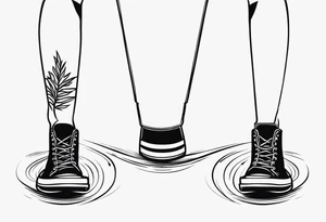 Keep your feet in the ground symbol for neck tattoo tattoo idea