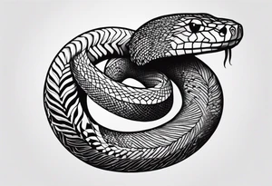 I want a snake tattoo for my ribs tattoo idea