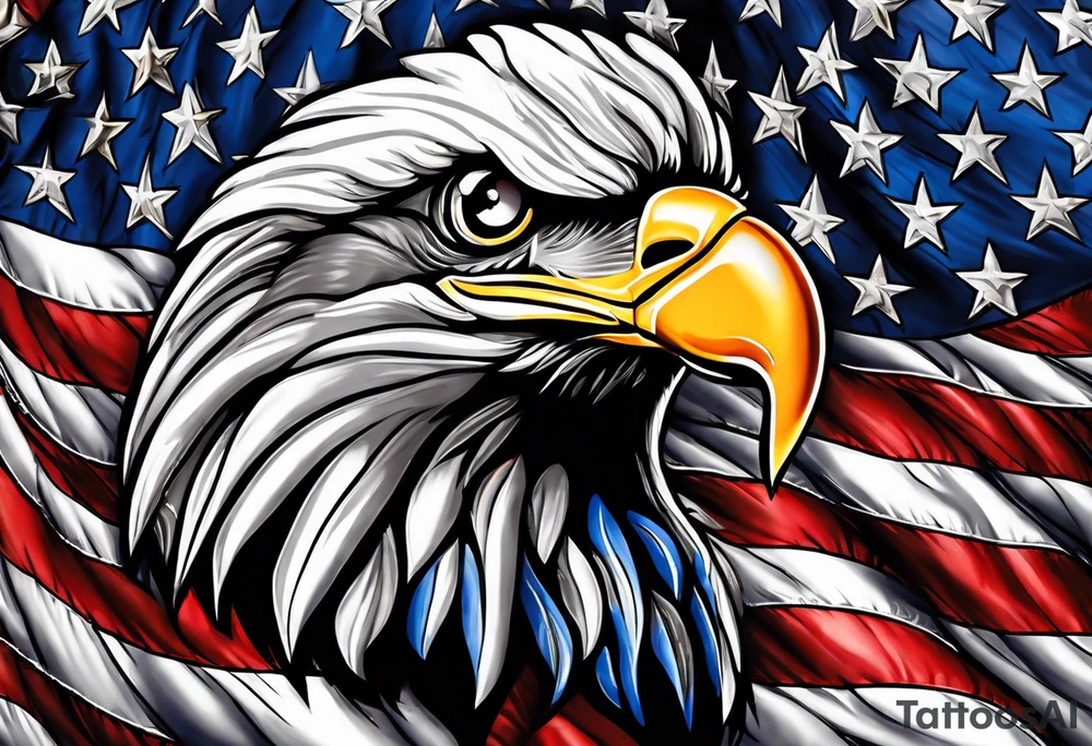 American flag tattoo idea