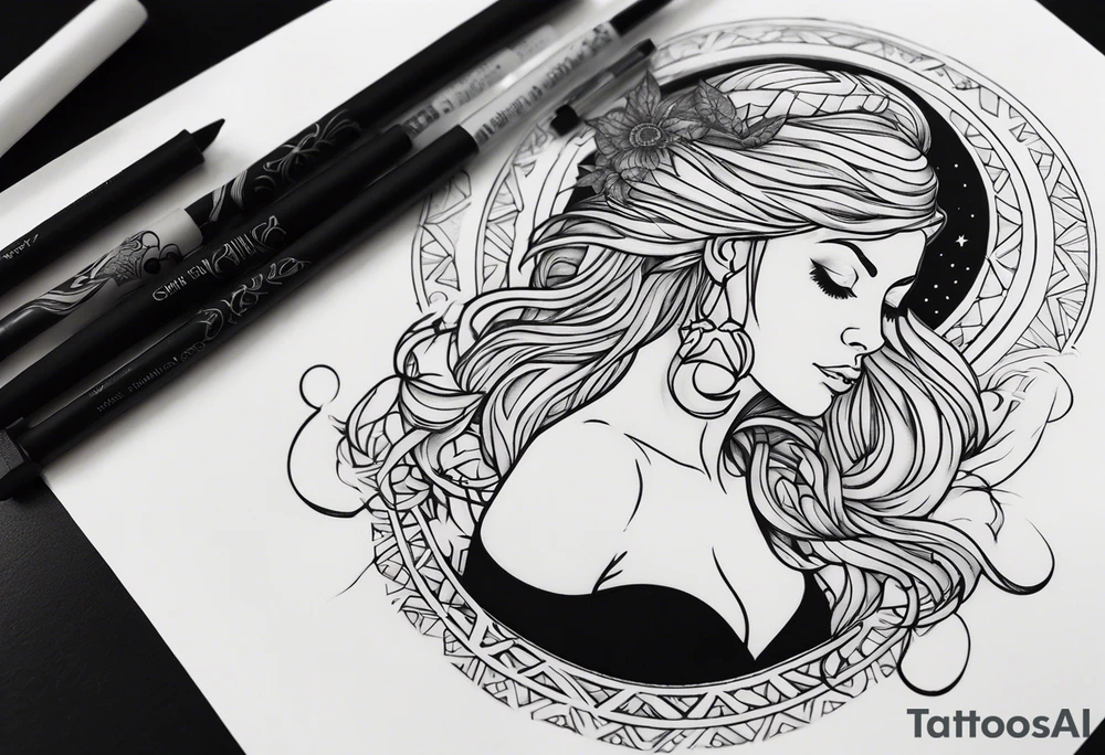 Spiritual witch tattoo tattoo idea