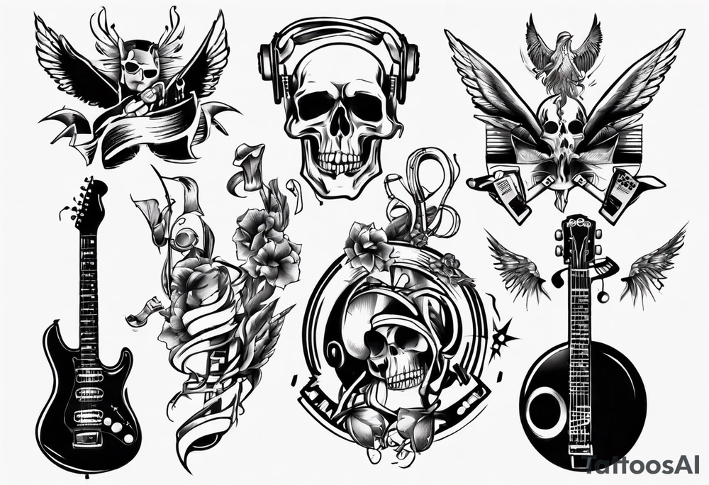music band tattoo idea