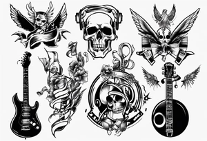 music band tattoo idea