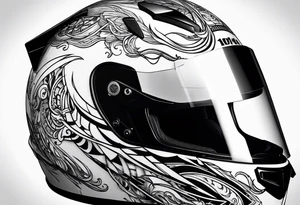 Race helmet #2 tattoo idea