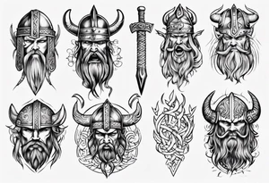 viking sleeve tattoo tattoo idea