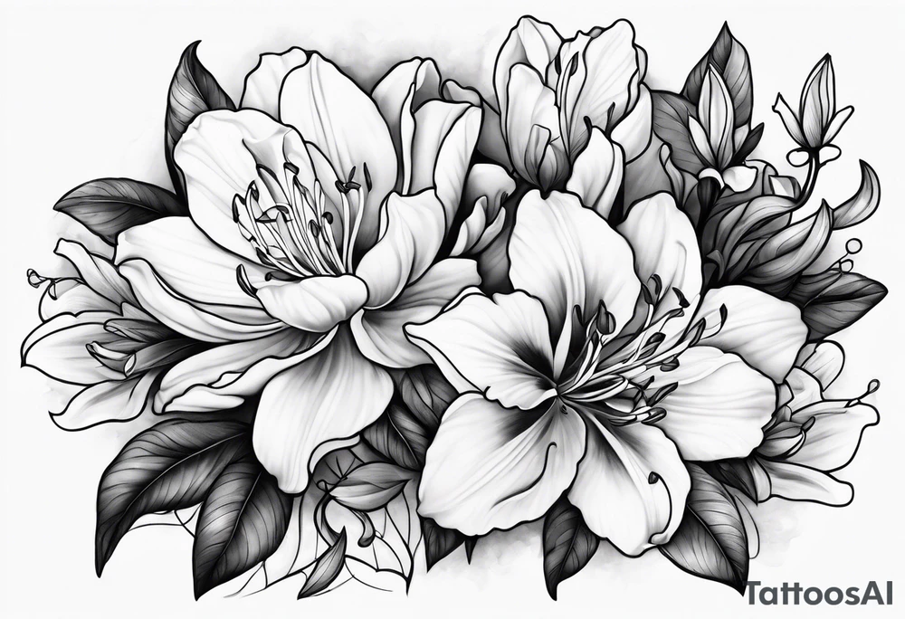 Azaleas tattoo idea