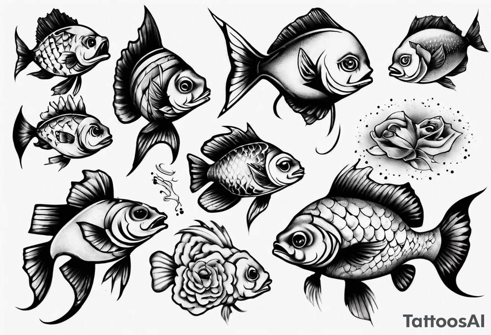 halb Mann halb Fisch tattoo idea