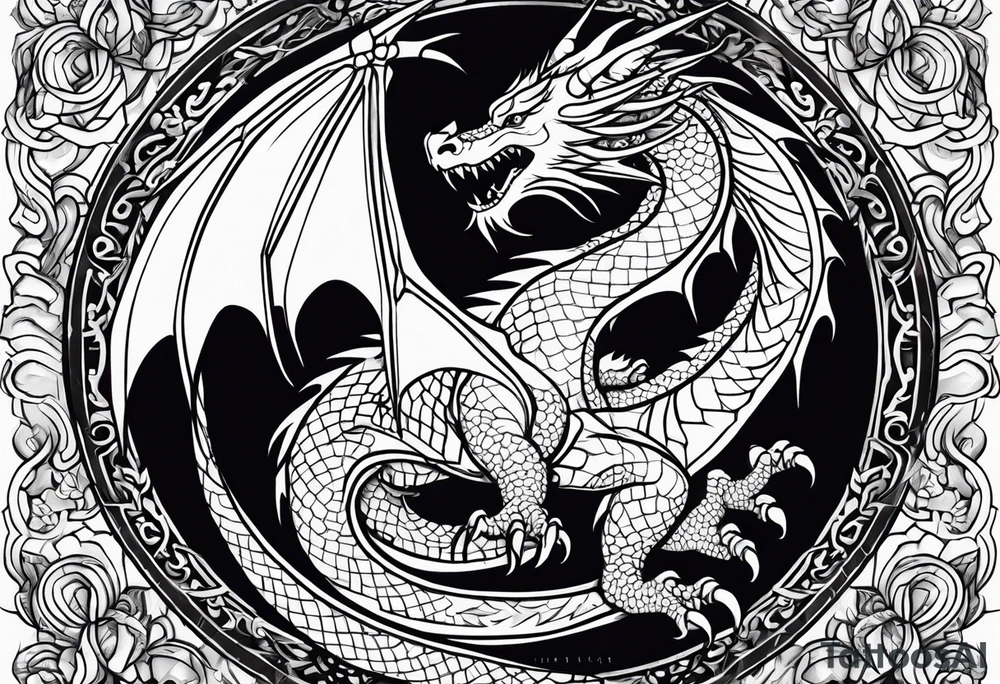 Dragon tattoo idea