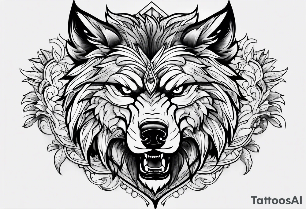 Wolfe angry tattoo idea