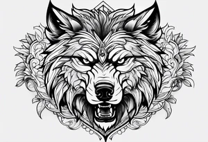 Wolfe angry tattoo idea