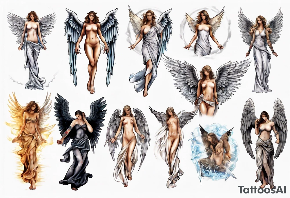 Angel tattoo idea