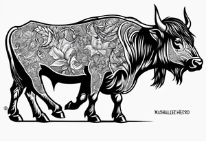 Marshall thundering herd tattoo idea