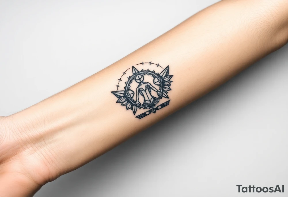 victory over coma and methadone. a new life in meditation. tattoo on the arm tattoo idea