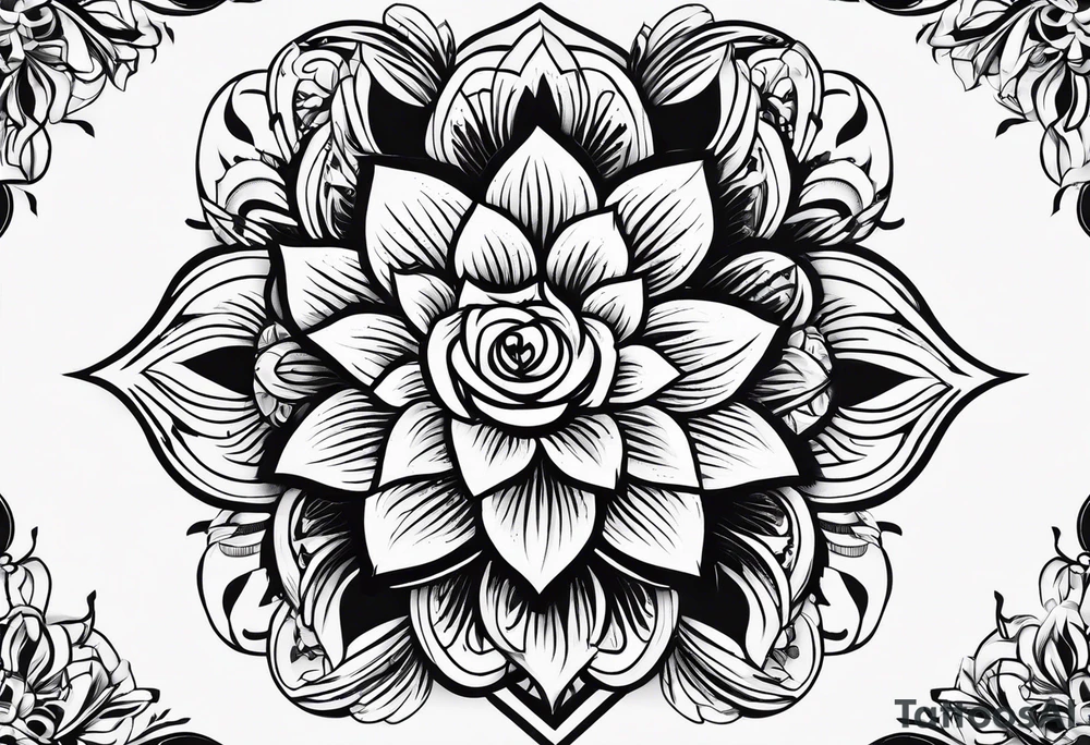 strength 
aster 
love 
mother tattoo idea