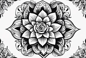 strength 
aster 
love 
mother tattoo idea