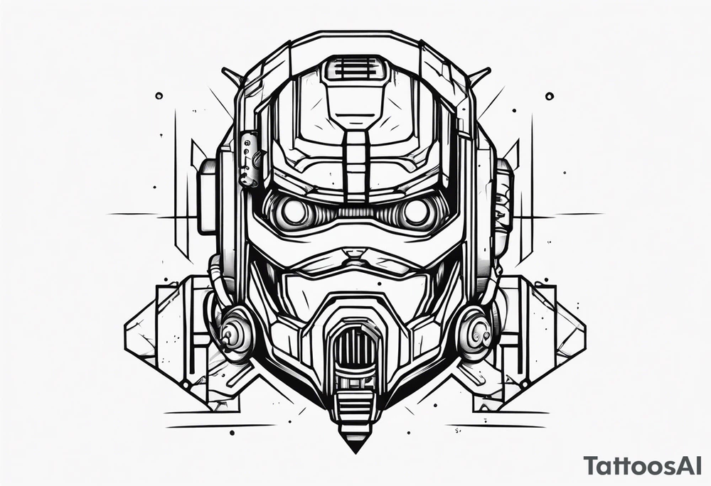 Robotic Cyber criminal tattoo idea