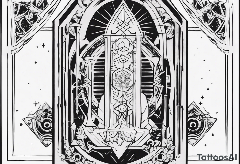 Hierophant tarot card tattoo idea