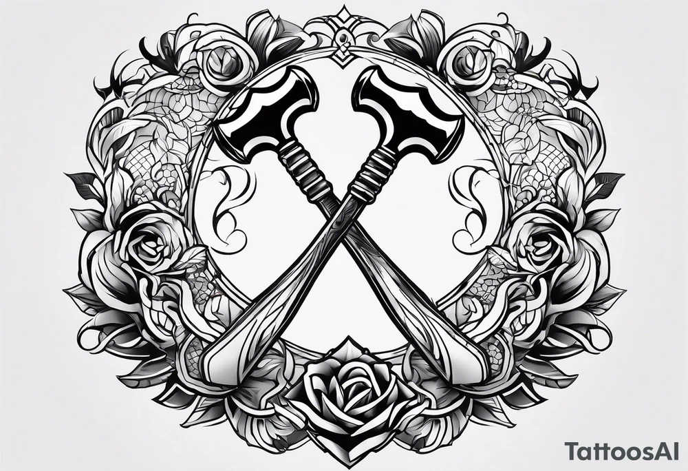 A simple hammer tattoo idea