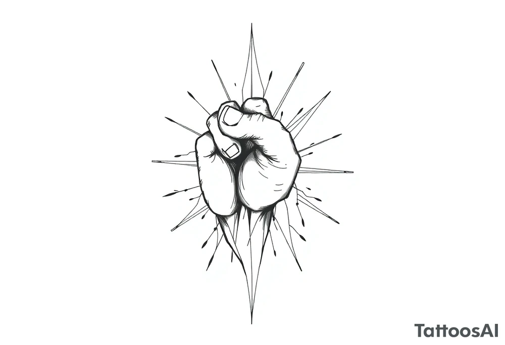 Life, line, power, relentless, happiness tattoo idea