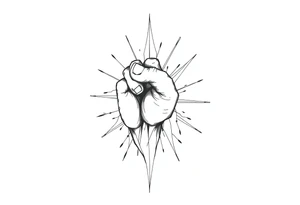 Life, line, power, relentless, happiness tattoo idea