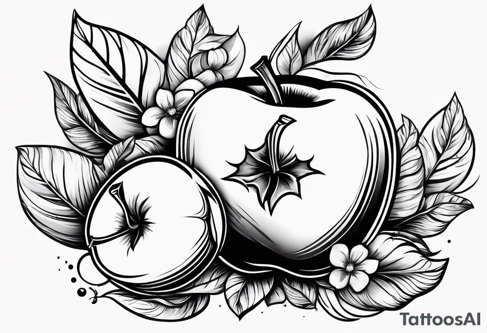 Apple tattoo idea