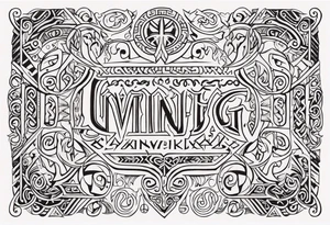 Viking symbols tattoo idea