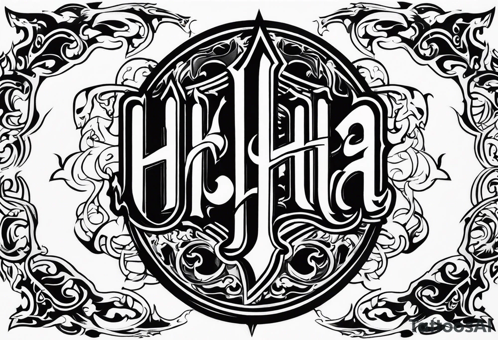 Valhalla flames tattoo idea
