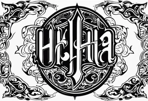 Valhalla flames tattoo idea