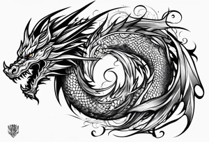 Fire Dragon tattoo idea