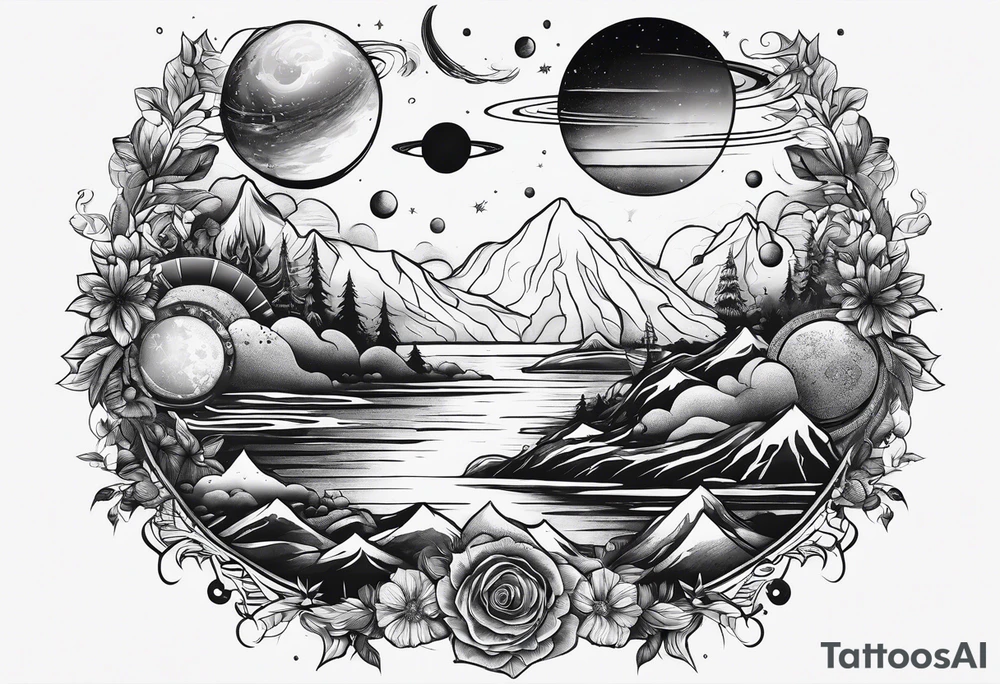 A new planet where people love each other tattoo idea