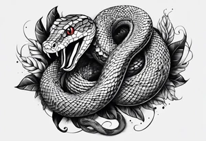 i want tatto of snake wraping around my forearm tattoo idea