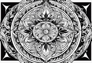 Pagan style tattoo circles tattoo idea
