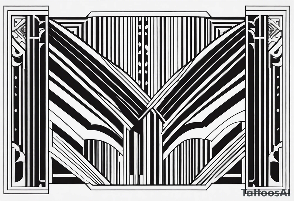 Art Deco Patterns STRIPES tattoo idea